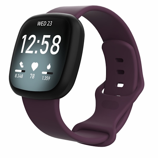 Silikone Rem Fitbit Versa 3/Sense Lilla