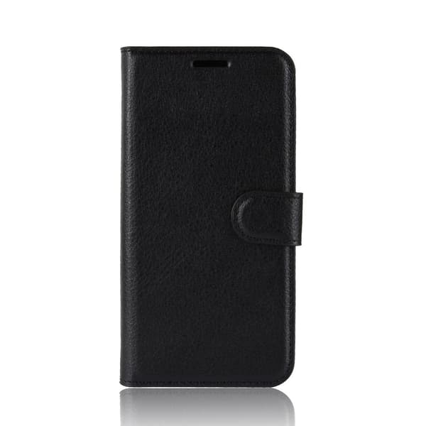 Mobilcover Læder iPhone XR Sort