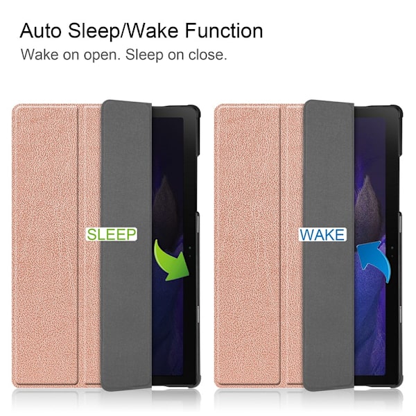 Samsung Galaxy Tab A8 10.5 -kotelo Tri-fold -ruusukulta