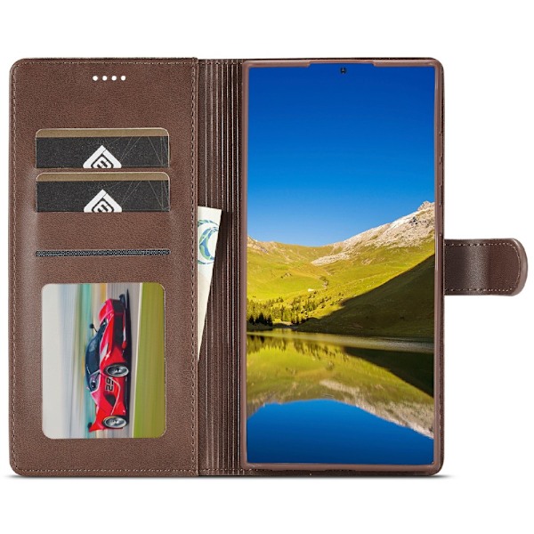 LC.IMEEKE Plånboksfodral Samsung Galaxy S25 Ultra Brun