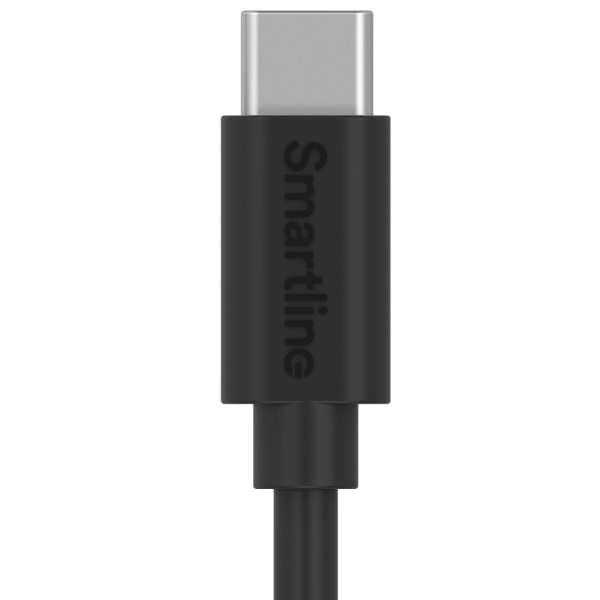 Smartline USB-C Kabel 3A 1m Sort