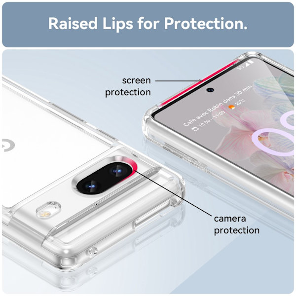 Hybrid Edge Case Google Pixel 7 Transparent