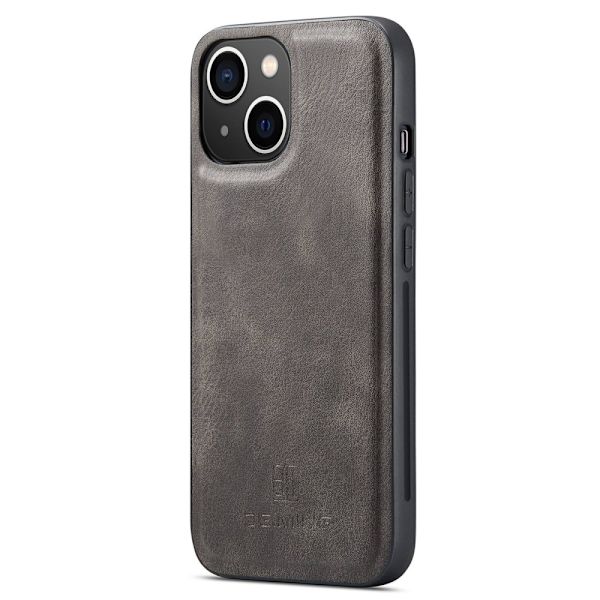 DG.MING 2-in-1 Magnet Wallet iPhone 15 Brown