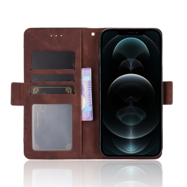 Multi Slot Wallet Case iPhone 13 Pro Brun