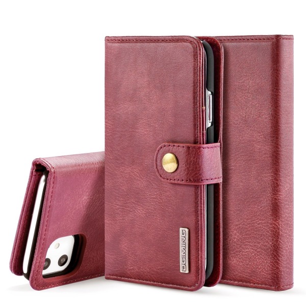 DG.MING 2-in-1 Magnet Wallet iPhone 11 Red