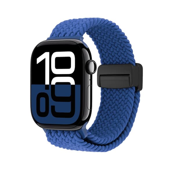 Elastisk Vævet Nylonarmbånd Apple Watch 42/44/45mm Blå