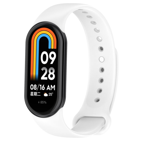 Silikonearmbånd Xiaomi Smart Band 8 Hvid