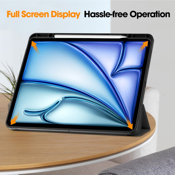 Apple iPad Air 13 2. sukupolvi (2025) Tri-Fold Kotelo Kynätelineellä