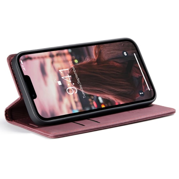 CaseMe Slim Pungetui iPhone 14 Rød