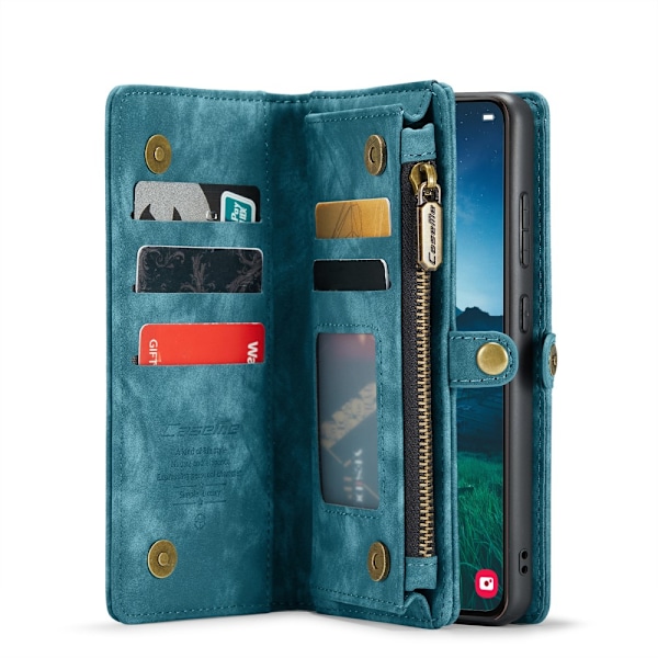 CaseMe Multi-Slot 2 i 1 Pengepungetui Galaxy S25 Blå