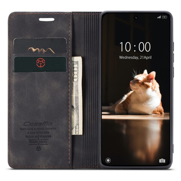 CaseMe Slim Pungetui Xiaomi 13 Sort