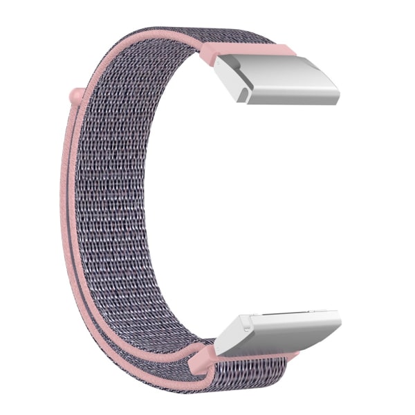 Nylon-ranneke Garmin Fenix 5/5 Plus vaaleanpunainen