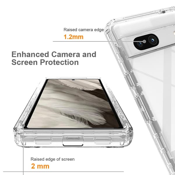 360 Heltäckande Skal Google Pixel 7a Transparent
