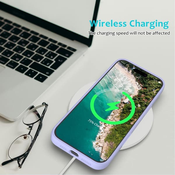 Silikonecover iPhone 16 Pro Max Lilla