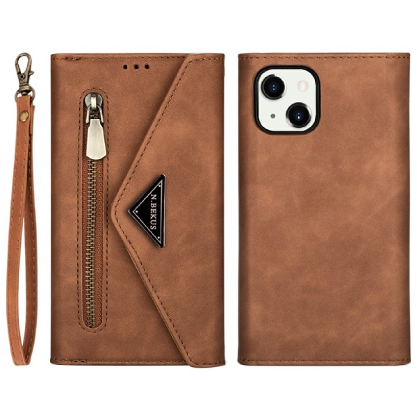 Plånboksfodral iPhone 13 Mini Brun