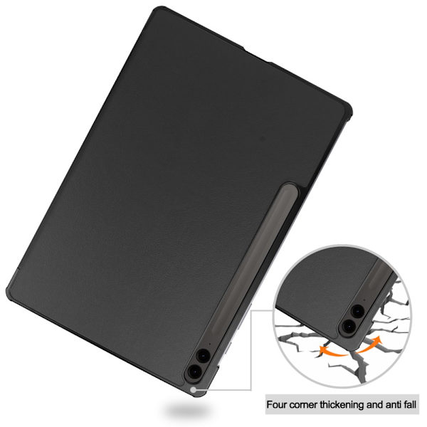 Samsung Galaxy Tab S9 FE Plus Etui Tri-fold Sort