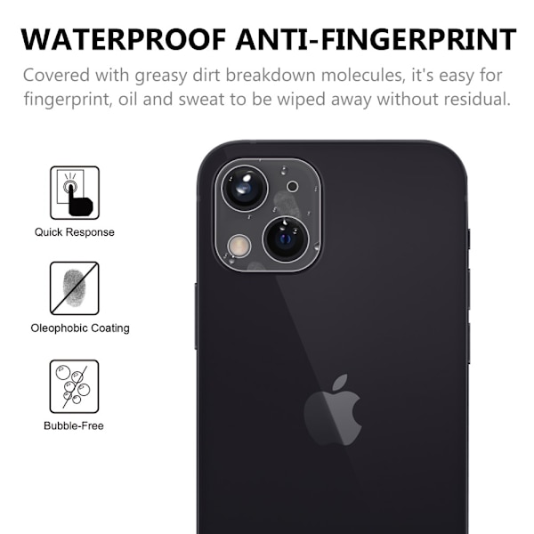 Kattava linssisuoja 0,2 mm iPhone 13 Mini