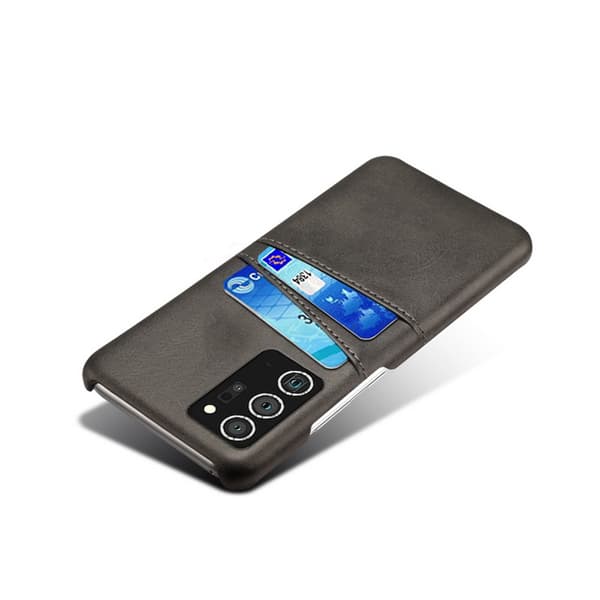 Läderskal Med Kortfack Galaxy Note 20 Svart