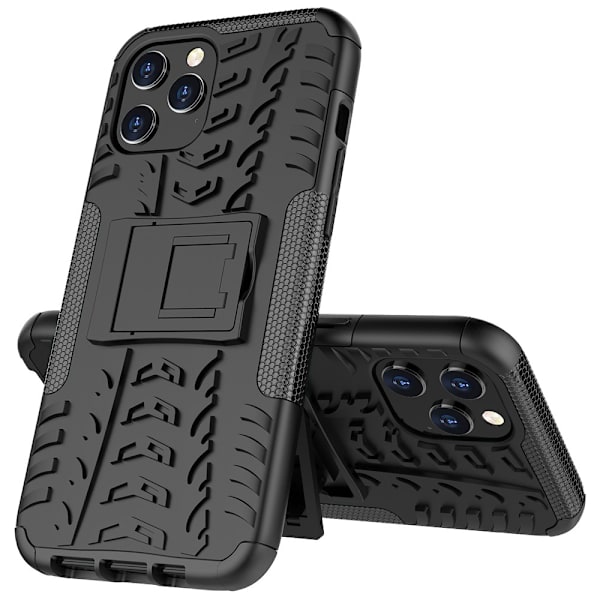 Hybridikuori jalustalla iPhone 12 Pro Max Musta