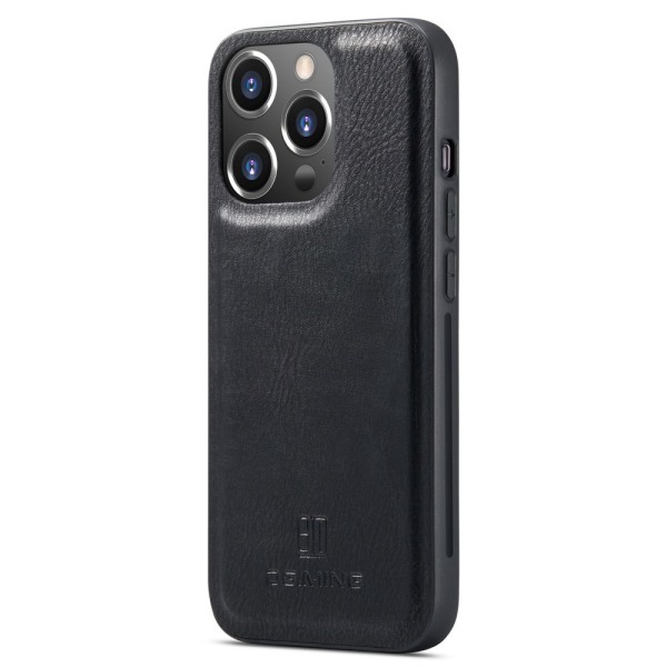 DG.MING 2-in-1 magneettilompakko iPhone 14 Pro Max, musta