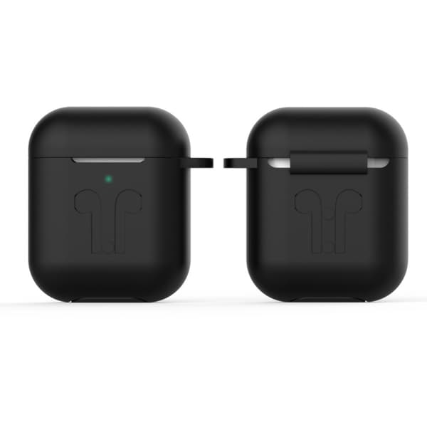 Blødt silikoneskal til Apple AirPods - Sort