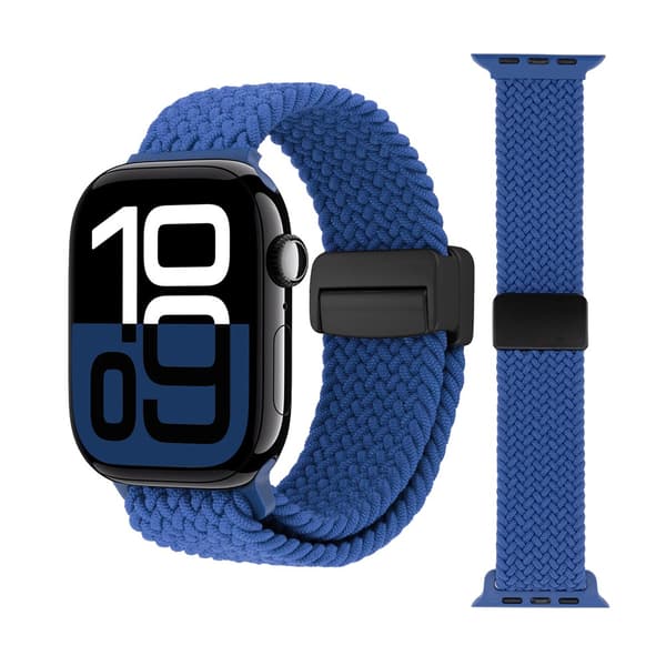 Elastisk Vævet Nylonarmbånd Apple Watch 38/40/41mm Blå