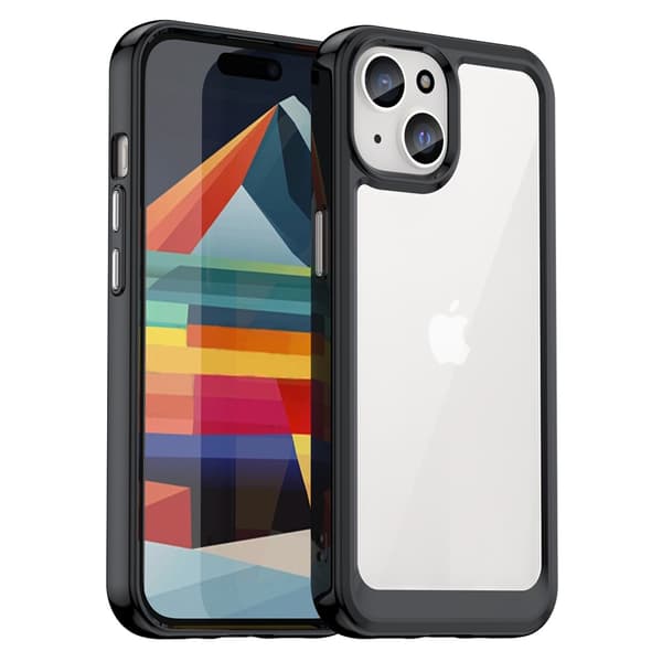 Hybrid Edge Skal iPhone 15 Plus Svart