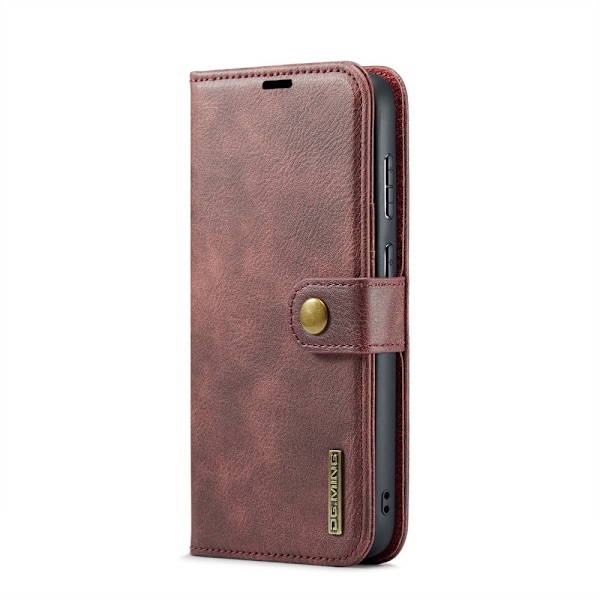 DG.MING 2-in-1 Magnet Wallet Samsung Galaxy S24 FE Red