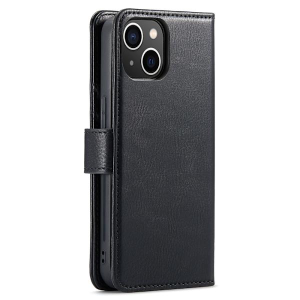 DG.MING 2-in-1 Magnet Wallet iPhone 14 Plus Black