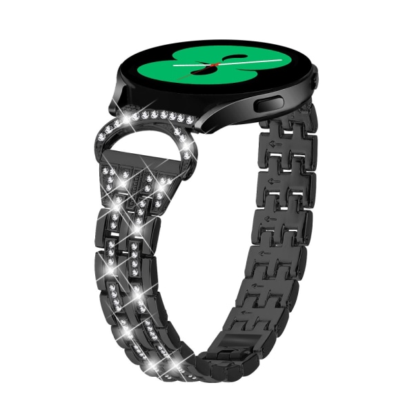 Dual Rhinestone Armbånd Samsung Galaxy Watch 6 44mm Sort