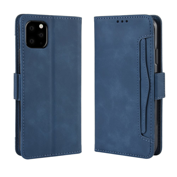 Monikäyttöinen lompakkokotelo iPhone 11 Prolle, sininen