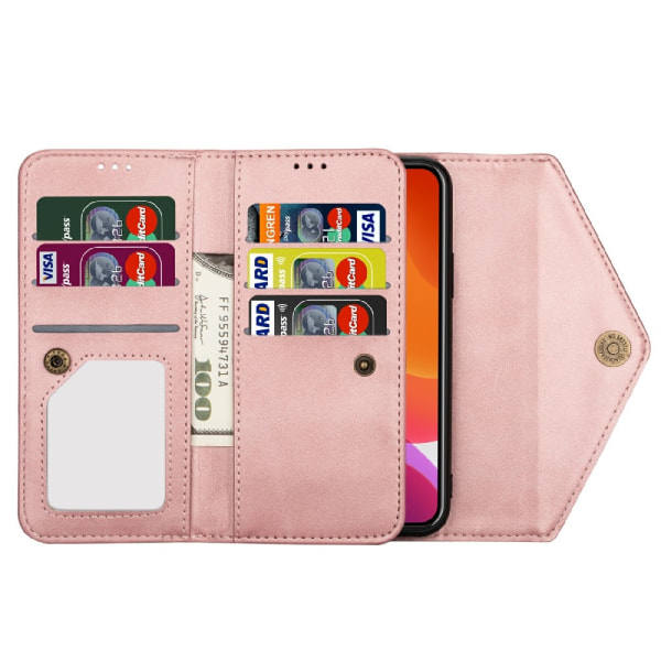 Plånboksfodral iPhone 13 Rose Guld