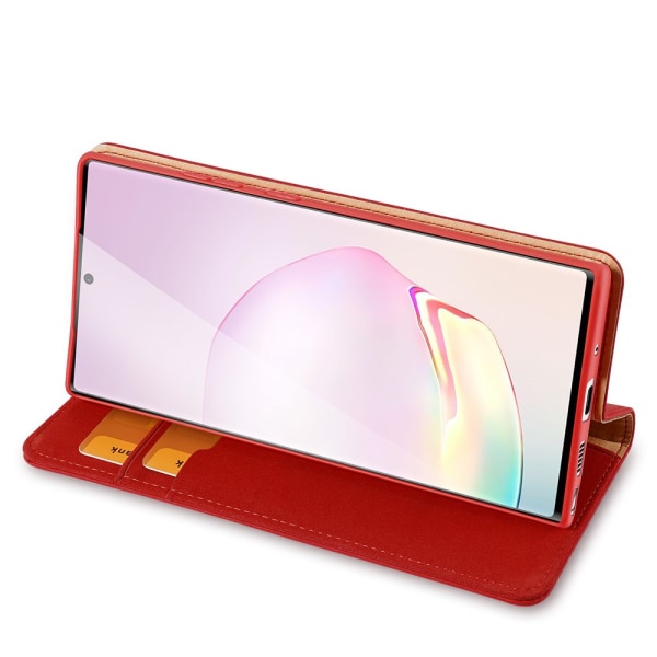 Dux Ducis Wish Læder Wallet Case Galaxy Note 20 Ultra Red