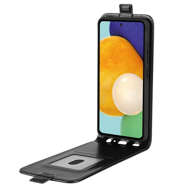 Läder Flip Fodral Samsung Galaxy A13 Svart