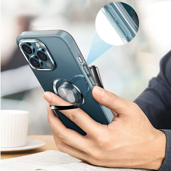 Etui med Ringholder til iPhone 13 Pro Transparent