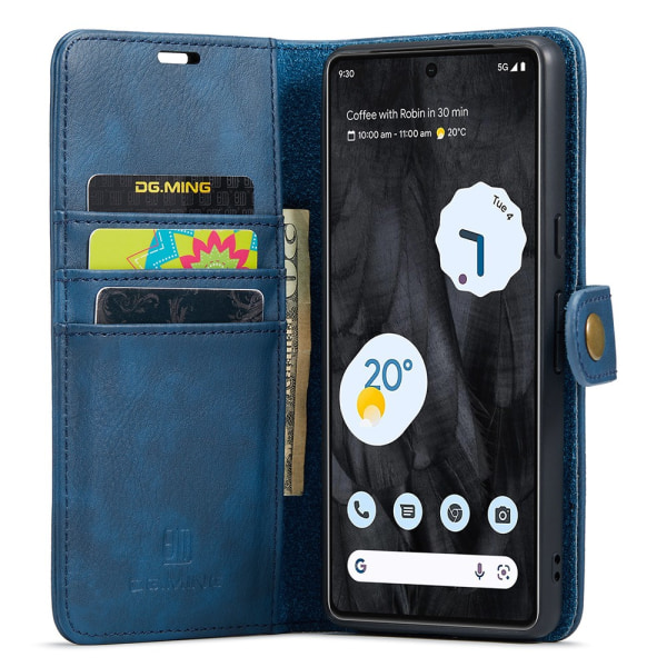 DG.MING 2-i-1 Magnet Pung Google Pixel 8 Pro Blå
