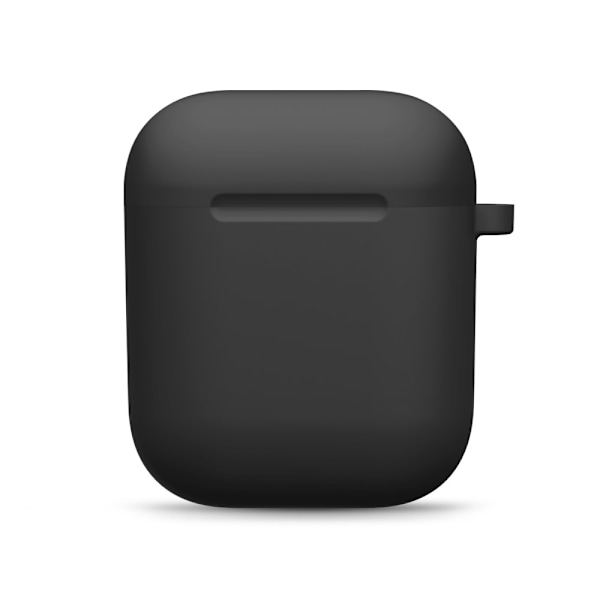 Silikonecover med karabinhage til Apple AirPods - Sort
