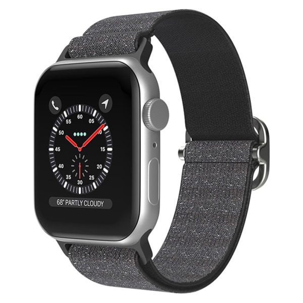 Elastiskt Nylonarmband Apple Watch Ultra 2 49mm Glitter Svart