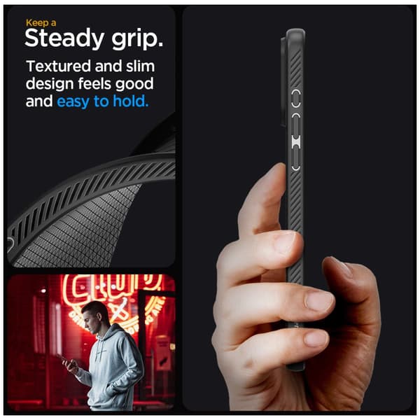Spigen iPhone 15 Pro Cover Liquid Air Sort