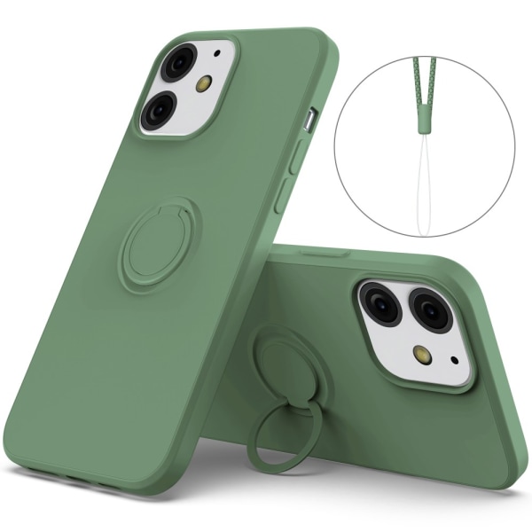 iPhone 13 Mini Cover med Ringholder Grøn
