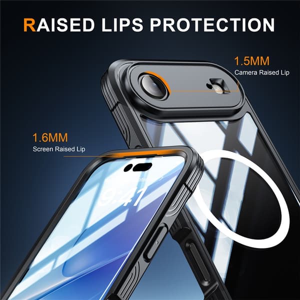 Ultra Full Protection MagSafe -kotelo iPhone Air, musta