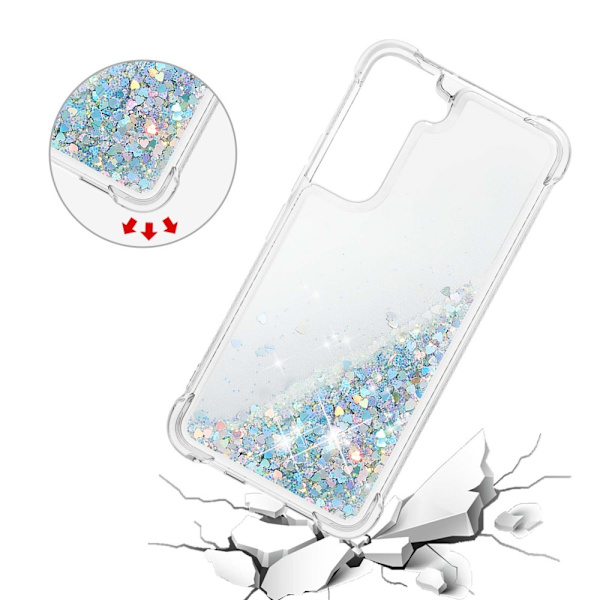 Glitter Bling TPU Case Samsung Galaxy S22 Plus Silver