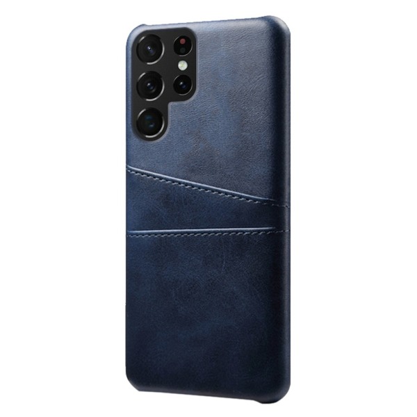 Nahkainen korttikotelo Samsung Galaxy S23 Ultra - Sininen