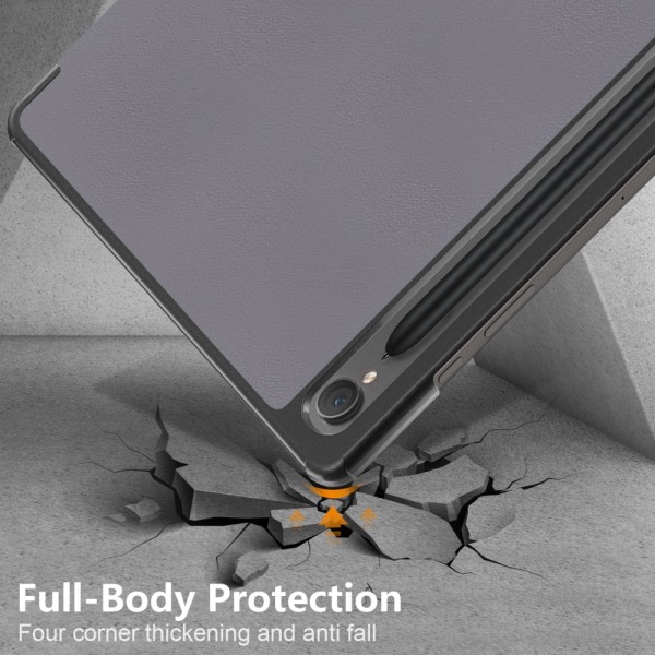 Samsung Galaxy Tab S9 Fodral Tri-fold Grå