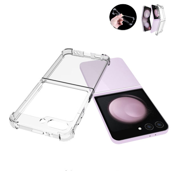 Stöttåligt Samsung Galaxy Z Flip 6 Case TPU Clear