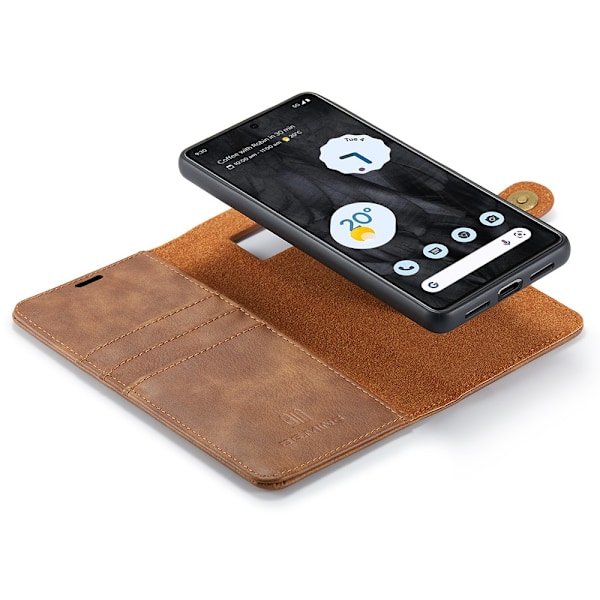 DG.MING 2-in-1 Magnet Wallet Google Pixel 8 Pro Cognac