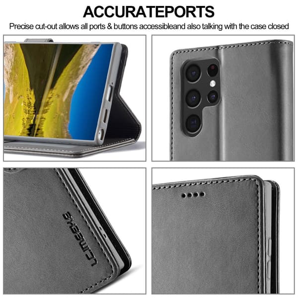 LC.IMEEKE Pungetui Samsung Galaxy S22 Ultra Grå