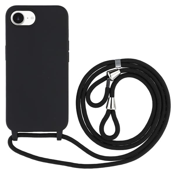 iPhone 16e Skal Halsband Svart