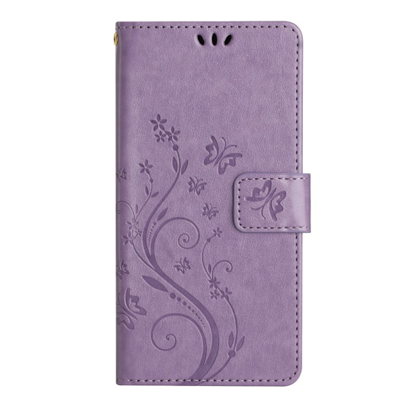 Läderfodral Fjärilar Samsung Galaxy A54 Lila