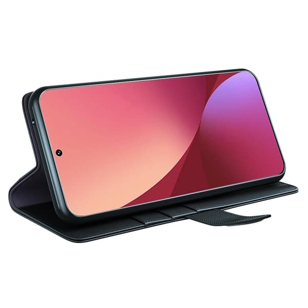 Ægte Læderetui Xiaomi 12 Pro Sort